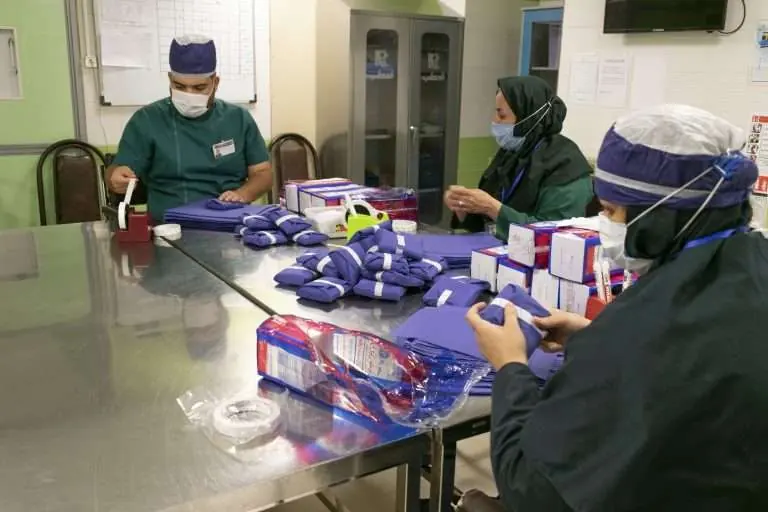همکاری کارکنان در آماده‌سازی و بسته‌بندی ابزار